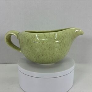 Laurel Pottery "California Living" MCM Speckled Green Creamer